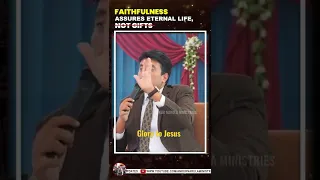 FAITHFULNESS ASSURES ETERNAL LIFE, NOT GIFTS || #Shorts ||{Glory to Jesus} by:-AnkurNarulaMinistries