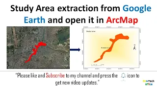 Creating Study area from google earth|| Extracting Study Area Map from Google Earth|| Map Designing