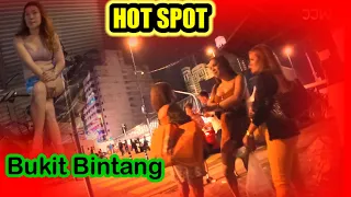 Night HOT SPOT area in Bukit Bintang