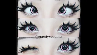 SHOWCASE: Circle Lenses - Sweety Mini Nebulous Pink (Uniqso) on dark eyes + Coupon Code "MANDY"