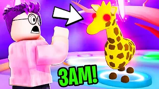 Can We Reveal Why You DO NOT MAKE A NEON PET AT 3AM In Roblox ADOPT ME!? (JUSTIN'S BIGGEST FEAR!)