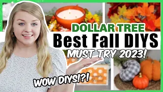 Brilliant ways to fake high end looks with Dollar Tree items! | Dollar Tree Fall 2023