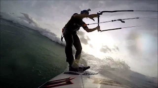 Wave kitesurf Dolphin Beach Cape Town South Afrika 2015. 3 camera setup