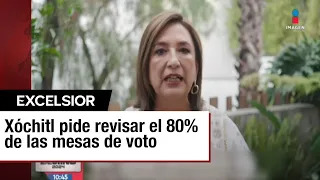 Xóchitl Gálvez inicia 'defensa de voto'; dice que emprenderá acciones legales