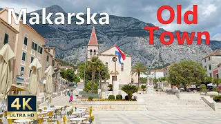 Makarska Dalmatia Croatia 🇭🇷 4K Old Town and Port Side Walking Tour
