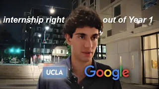 how I got my google internship | getting into UCLA