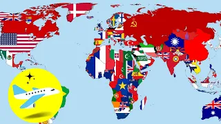 All the countries of the world👉Fly and learn the names of the countries/World map✈️