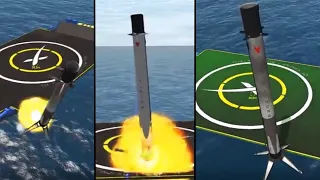 KSP: How NOT To Land an Orbital Class Rocket On A Drone ship!