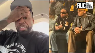 "It's A Wrap" 50 Cent Reacts To Chris Brown Spazzin On Quavo In New Diss Song