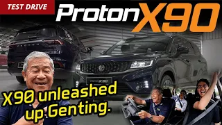 Proton X90 Teaser Drive Genting Uphill Power Check For 1.5 Turbo With Mild Hybrid | YS Khong Driving