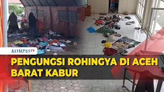 Potret Pengungsi Rohingya di Aceh Barat Kabur dari Tempat Penampungan