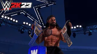 Roman Reigns vs Brock Lesnar winner Take All Unification Match WM38 -WWE 2K23 PS5 Gameplay!!!!!