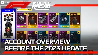 Account Overview Before The 2023 Update | F1 Mobile Racing 2022