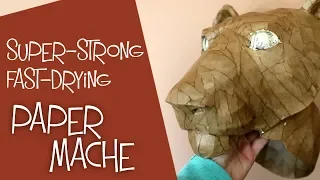 Super-Strong Paper Mache that Dries Really Fast