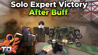 TDX Solo Expert Mode Victory After Buff (Full Game) - Tower Defense X Roblox