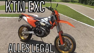 KTM EXC legal fahren  | offene Leistung | Motovlog #2