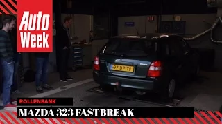 Mazda 323 FastBreak (1999 / 463.439 km) - Op de Rollenbank