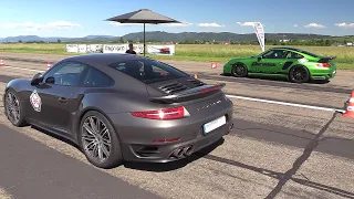 1200HP Porsche 9ff Turbo R vs 755HP Porsche 991 Turbo