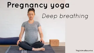 Pregnancy yoga ~ deep breathing | 20min | relaxation | labour preparation