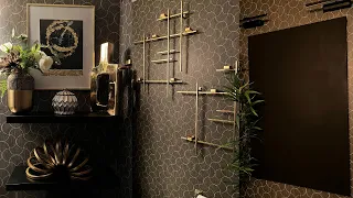 HOUSE TO HOME |HOW TO BRING WARMTH INTO YOUR HOME FOR FALL DECORATING MY POWDER ROOM FOR FALL