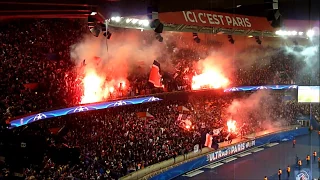 PSG Real Madrid : ultras of PSG on the top [2018-03-06]