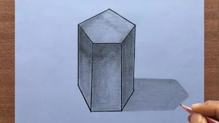 How to Draw a Pentagonal Prism Step by Step