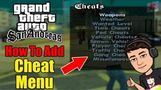 how  to add cheat menu in GTA SAN ANDREAS (Android) - PANDA GAMING