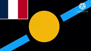 Solar system flag animation but every planet is French