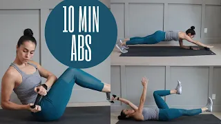 10 MIN ABS Workout // Dumbbells | Angelique Clark