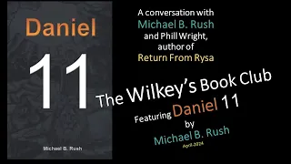Micahel B. Rush speaks with Phill Wright at the Wilkey's Book Club