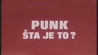 PUNK - Šta je to? (Emisija "NEOBAVEZNO 2")