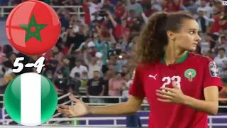ملخص مباراة المغرب ضد نيجيريا|Morocco vs Nigeria (1-1) Highlights (5-4) Penalties