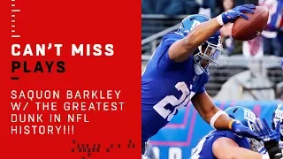 Saquon Barkley w/ the Greatest Dunk in NFL History!!!