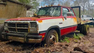 Will This Cummins Start After 15+ Years in a SWAMP? | 1993 Dodge D350