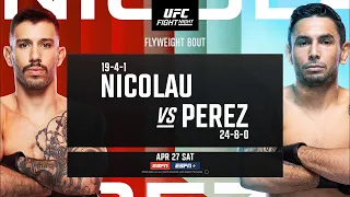 UFC Fight night Nicolau vs Perez Live Fight Companion