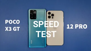 Xiaomi Poco X3 GT vs Iphone 12 Pro Speed Test