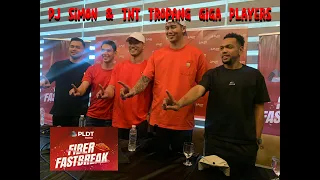 PJ Simon & TNT Tropang Giga players in Davao City #PLDT Fiber Fastbreak