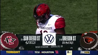 CFB on FS1 intro San Diego State at Oregon State