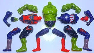 Assemble Marvel Toys ~ SPIDERMAN VS HULK VS CAPTAIN AMERICA ~ Avengers Superheroes Assemble Toys