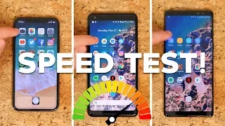 Speed Test: iPhone X vs. Pixel 2 XL vs. Note 8