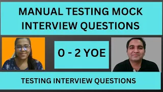 Software Testing Mock Interview| Manual Testing Interview| RD Automation Learning