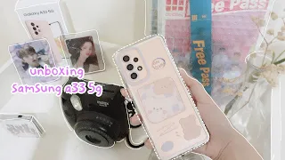 [📱NEW PHONE] 🐻 unboxing samsung a33 5g 256gb (pink) + accessories | moon gem