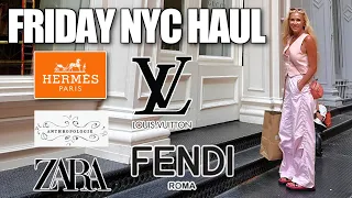 Friday NYC Haul | Fendi HERMES Louis Vuitton Idyl and More! (Zara Uniqlo & Anthropologie)