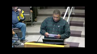 Tiny testifys at Irving City Council 3 21 24