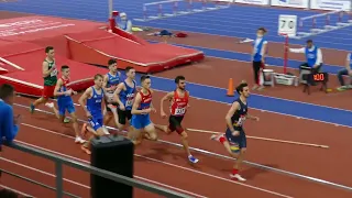 800 m Men FINAL 1. Mevlüt KILIÇ (TUR) 1:56.17 Balkan U20 Indoor Championships Belgrade 2022