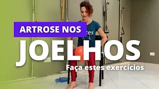 PILATES PARA ARTROSE NOS JOELHOS| Exercícios para fazer em casa - com 3 acessórios