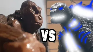 godzilla vs kong stop motion battle