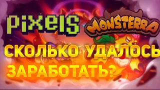 Зашел в Monsterra и Pixels - Сколько заработал?