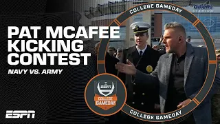 Army and Navy students attempt Pat McAfee's Kicking Contest 🪖⚓️🏈 | College GameDay