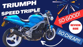 Triumph Speed Triple (T509) Ride And Review - Best Value Naked Sports Bike You an Buy In 2023!